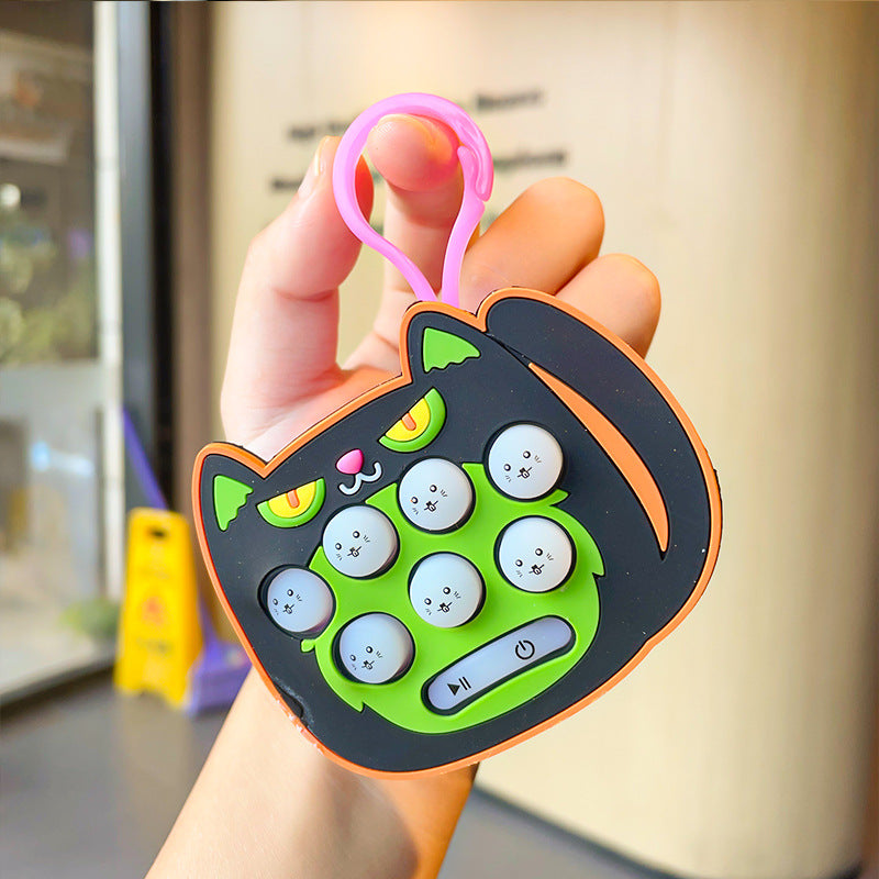 Wholesale Christmas Mini Whack-A-Mole Game Console Silicone Keychain